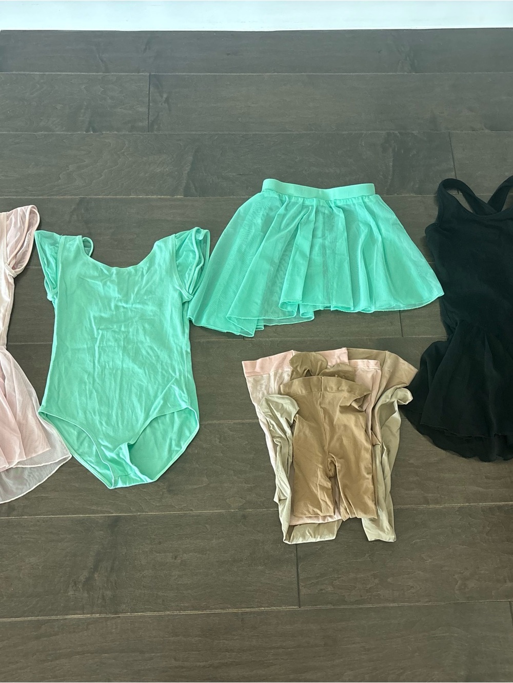 Large collection of Dance Apparel- Mint Green Girls' Dance Leotard and Skirt Set